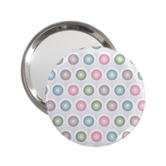 Seamless Pattern Pastels Background Pink 2.25  Handbag Mirrors