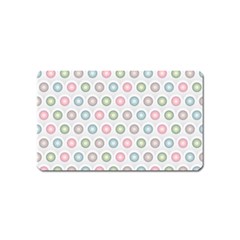 Seamless Pattern Pastels Background Pink Magnet (Name Card)