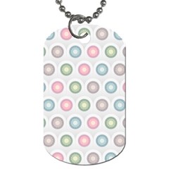 Seamless Pattern Pastels Background Pink Dog Tag (One Side)