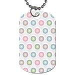 Seamless Pattern Pastels Background Pink Dog Tag (One Side) Front