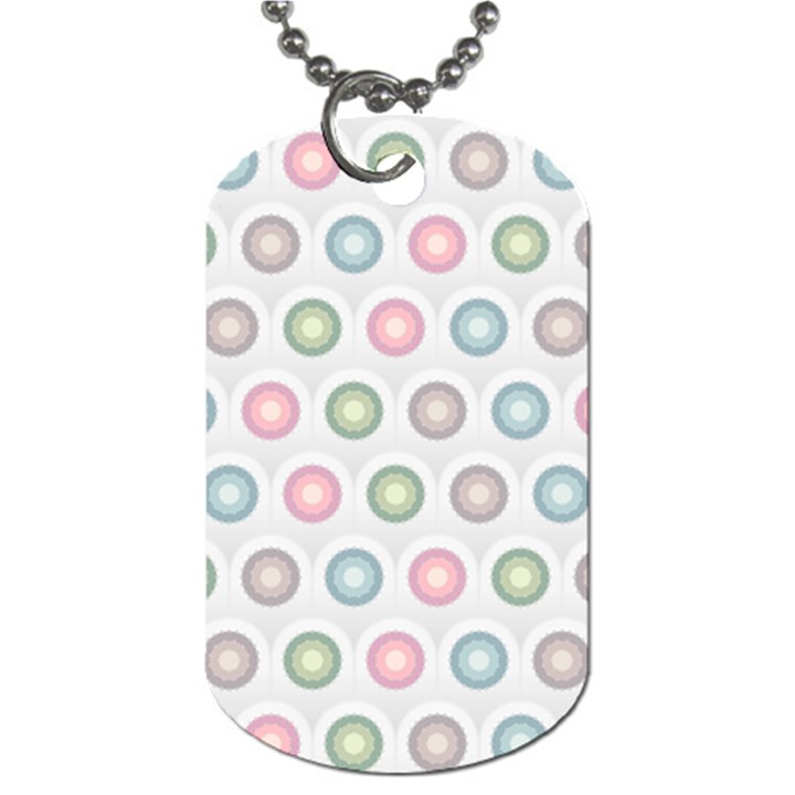 Seamless Pattern Pastels Background Pink Dog Tag (One Side)