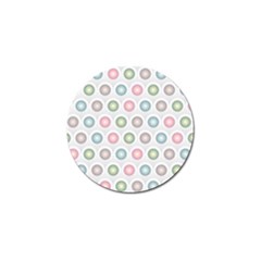 Seamless Pattern Pastels Background Pink Golf Ball Marker (10 pack)