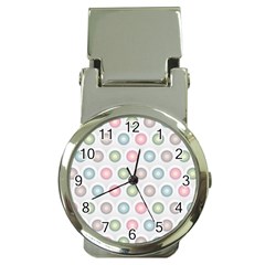 Seamless Pattern Pastels Background Pink Money Clip Watches