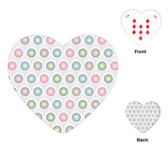 Seamless Pattern Pastels Background Pink Playing Cards (Heart)