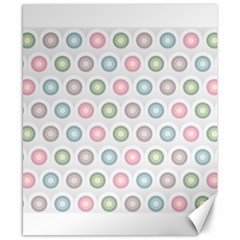 Seamless Pattern Pastels Background Pink Canvas 8  x 10 