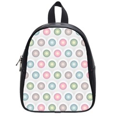 Seamless Pattern Pastels Background Pink School Bag (small) by HermanTelo