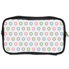 Seamless Pattern Pastels Background Pink Toiletries Bag (Two Sides)