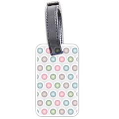 Seamless Pattern Pastels Background Pink Luggage Tags (One Side) 