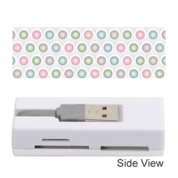 Seamless Pattern Pastels Background Pink Memory Card Reader (Stick)