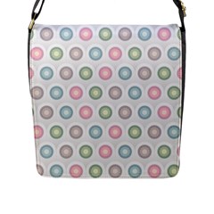 Seamless Pattern Pastels Background Pink Flap Closure Messenger Bag (L)