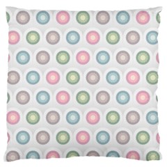 Seamless Pattern Pastels Background Pink Large Flano Cushion Case (Two Sides)