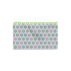 Seamless Pattern Pastels Background Pink Cosmetic Bag (XS)