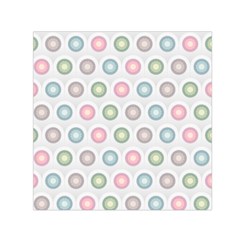 Seamless Pattern Pastels Background Pink Small Satin Scarf (Square)