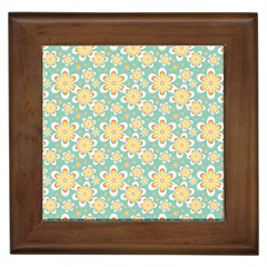 Seamless Pattern Floral Pastels Framed Tiles by HermanTelo