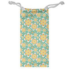 Seamless Pattern Floral Pastels Jewelry Bag