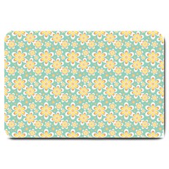 Seamless Pattern Floral Pastels Large Doormat 