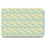 Seamless Pattern Floral Pastels Large Doormat  30 x20  Door Mat