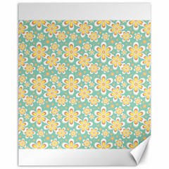 Seamless Pattern Floral Pastels Canvas 11  X 14  by HermanTelo