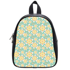 Seamless Pattern Floral Pastels School Bag (small)