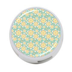 Seamless Pattern Floral Pastels 4-port Usb Hub (two Sides)