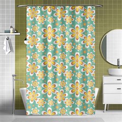 Seamless Pattern Floral Pastels Shower Curtain 48  X 72  (small)  by HermanTelo