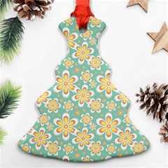 Seamless Pattern Floral Pastels Ornament (christmas Tree) 