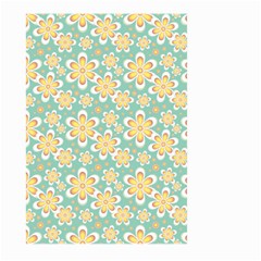 Seamless Pattern Floral Pastels Large Garden Flag (two Sides)