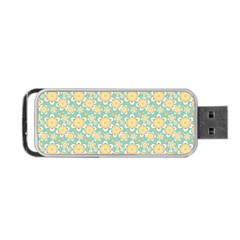 Seamless Pattern Floral Pastels Portable Usb Flash (one Side)