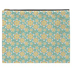 Seamless Pattern Floral Pastels Cosmetic Bag (xxxl) by HermanTelo