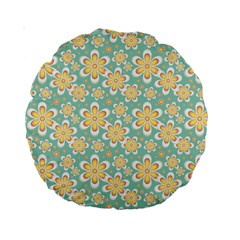 Seamless Pattern Floral Pastels Standard 15  Premium Round Cushions