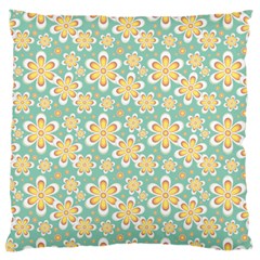 Seamless Pattern Floral Pastels Large Flano Cushion Case (one Side) by HermanTelo