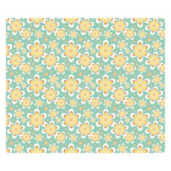 Seamless Pattern Floral Pastels Double Sided Flano Blanket (small) 