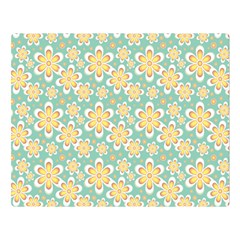 Seamless Pattern Floral Pastels Double Sided Flano Blanket (large) 