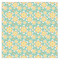 Seamless Pattern Floral Pastels Large Satin Scarf (square)