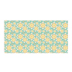 Seamless Pattern Floral Pastels Satin Wrap