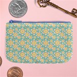 Seamless Pattern Floral Pastels Large Coin Purse Front