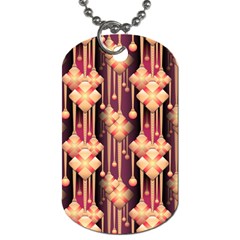 Seamless Pattern Plaid Dog Tag (one Side)