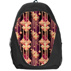 Seamless Pattern Plaid Backpack Bag