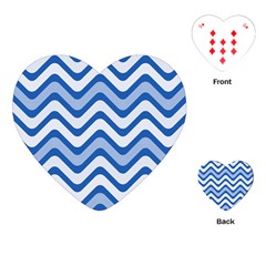 Waves Wavy Lines Playing Cards (heart)