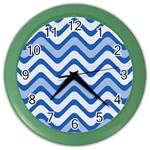 Waves Wavy Lines Color Wall Clock Front