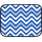 Waves Wavy Lines Fleece Blanket (Mini) 35 x27  Blanket