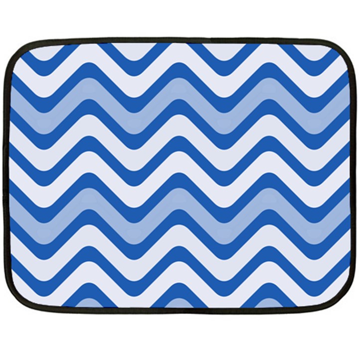 Waves Wavy Lines Fleece Blanket (Mini)