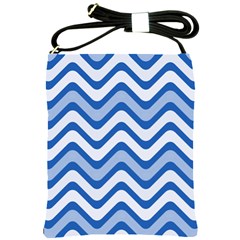 Waves Wavy Lines Shoulder Sling Bag