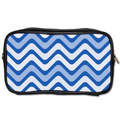 Waves Wavy Lines Toiletries Bag (one Side)