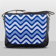 Waves Wavy Lines Messenger Bag