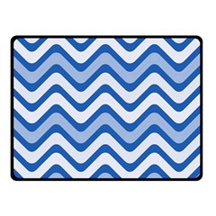 Waves Wavy Lines Double Sided Fleece Blanket (small) 