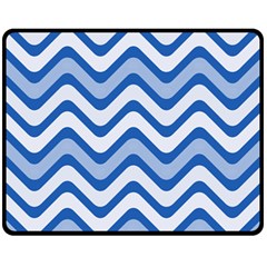 Waves Wavy Lines Double Sided Fleece Blanket (medium) 