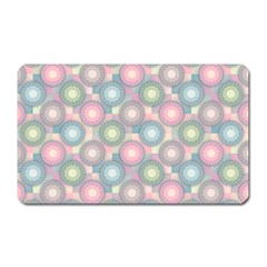 Seamless Pattern Pastels Background Magnet (rectangular) by HermanTelo