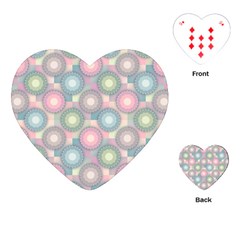 Seamless Pattern Pastels Background Playing Cards (heart)