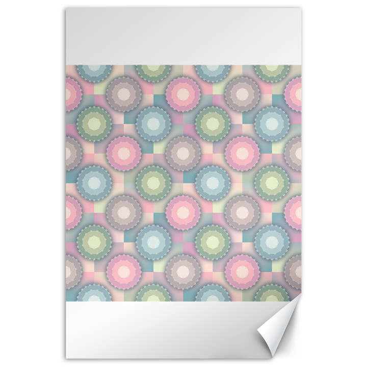 Seamless Pattern Pastels Background Canvas 24  x 36 